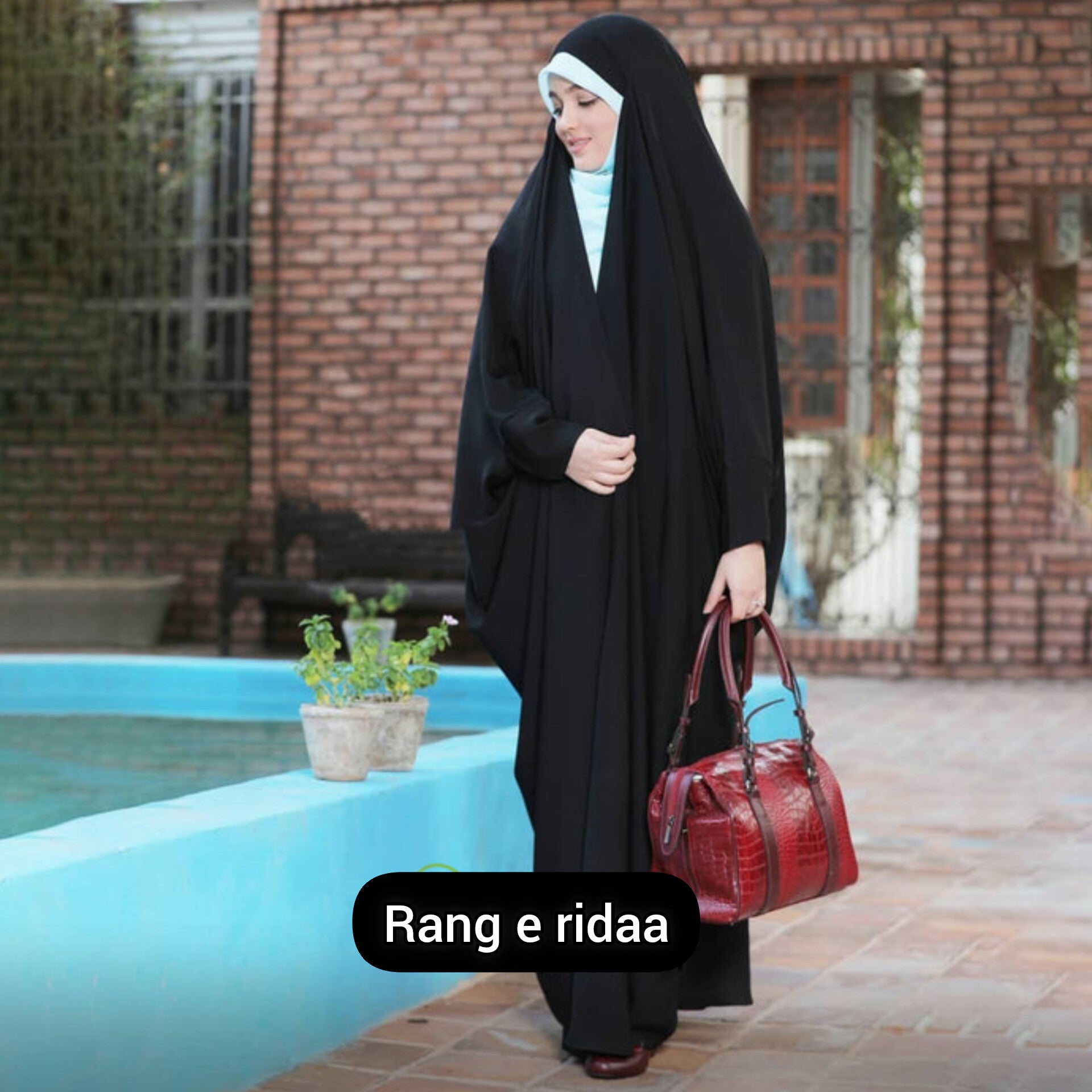 Premium Irani or Iraqi Chadar or Abaya Nida Plain Black basic Sleeves